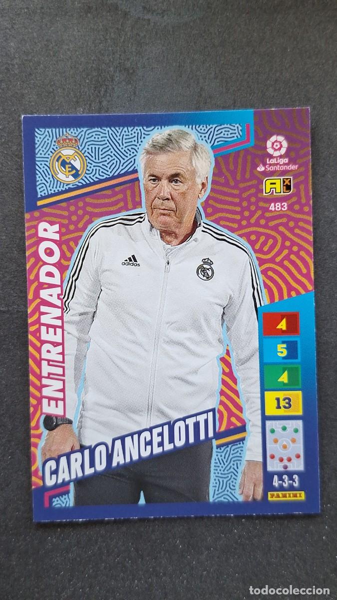 Cromos de F&uacute;tbol: L1 CARLO ANCELOTTI REAL MADRID ENTRENADOR ADRENALYN XL LIGA 2022/2023 22 23 PANINI