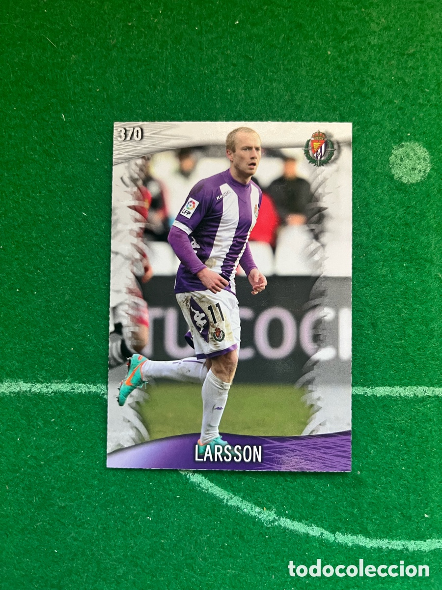 Cromos de F&uacute;tbol: 370 LARSSON REAL VALLADOLID LAS FICHAS DE LA LIGA 2013 2014 MUNDICROMO