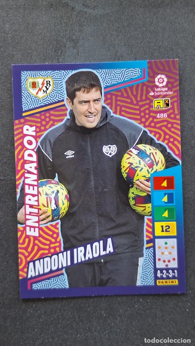 Cromos de F&uacute;tbol: L1 ANDONI IRAOLA RAYO VALLECANO ENTRENADOR ADRENALYN XL LIGA 2022/2023 22 23 PANINI