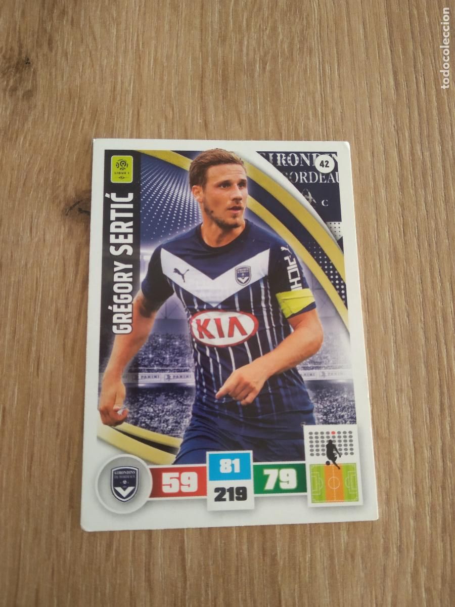 Cromos de F&uacute;tbol: 42 GREGORY SERTIC GIRONDINS CROMO FUTBOL PANINI LIGA FRANCIA 2016-2017 FOOT LIGUE 1 ADRENALYN 16-17
