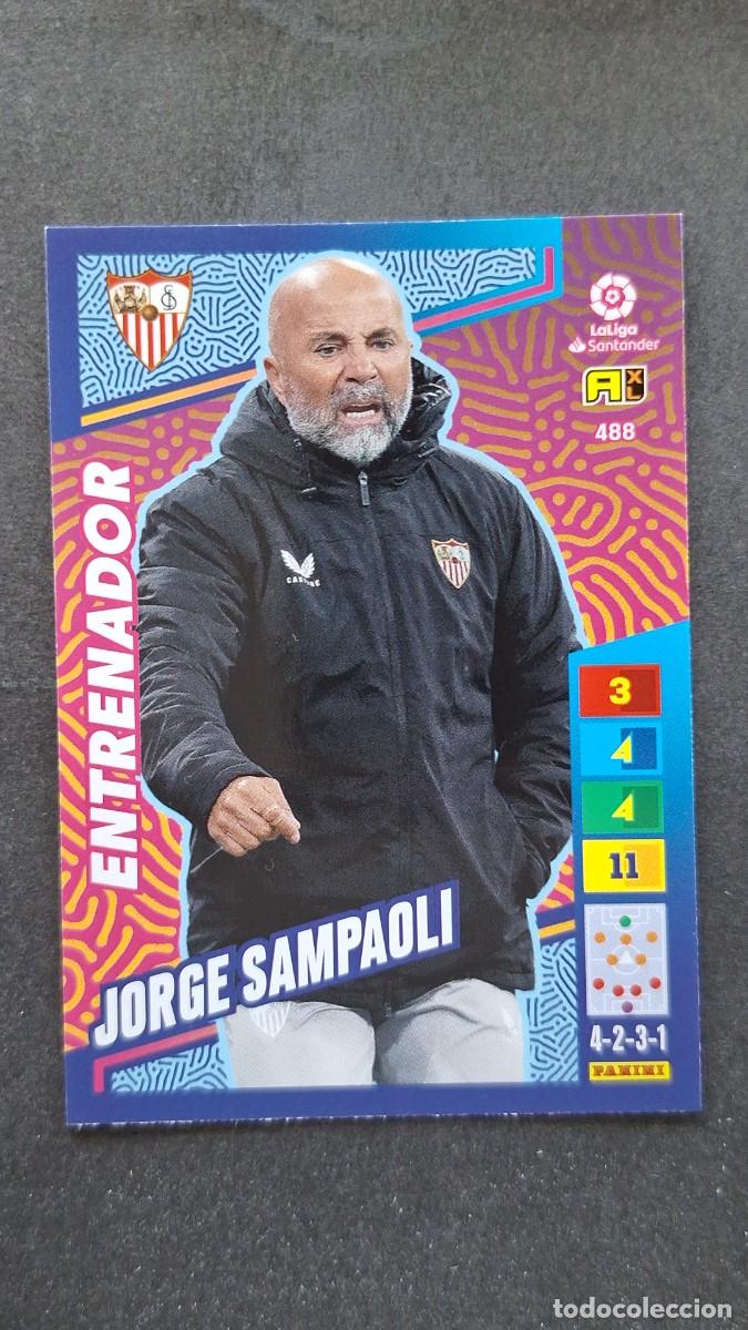 Cromos de F&uacute;tbol: L1 JORGE SAMPAOLI SEVILLA F. C. ENTRENADOR ADRENALYN XL LIGA 2022/2023 22 23 PANINI
