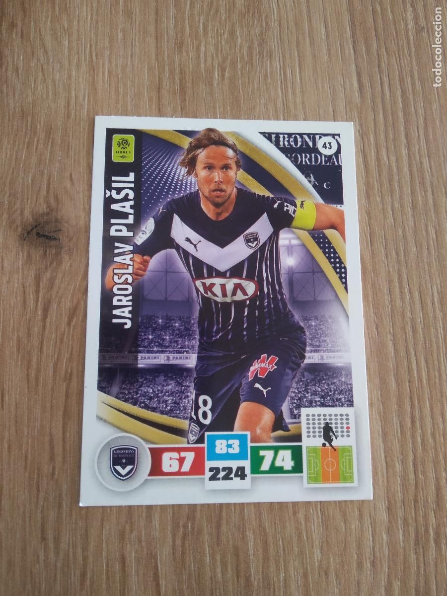 Cromos de F&uacute;tbol: 43 PLASIL GIRONDINS CROMO FUTBOL PANINI LIGA FRANCIA 2016-2017 FOOT LIGUE 1 ADRENALYN 16-17