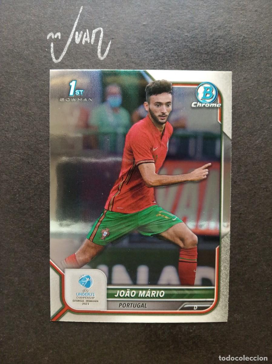Cromos de F&uacute;tbol: N&ordm; 24 JOAO MARIO PORTUGAL PORTO JUVENTUS BOLOGNA ⚽ TOPPS &reg; BOWMAN 1ST CHROME UEFA UNDER 21 2023
