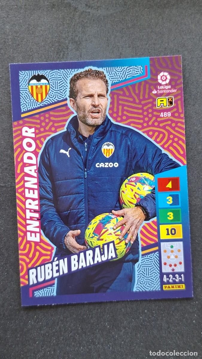 Cromos de F&uacute;tbol: L1 RUBEN BARAJA VALENCIA C. F. ENTRENADOR ADRENALYN XL LIGA 2022/2023 22 23 PANINI