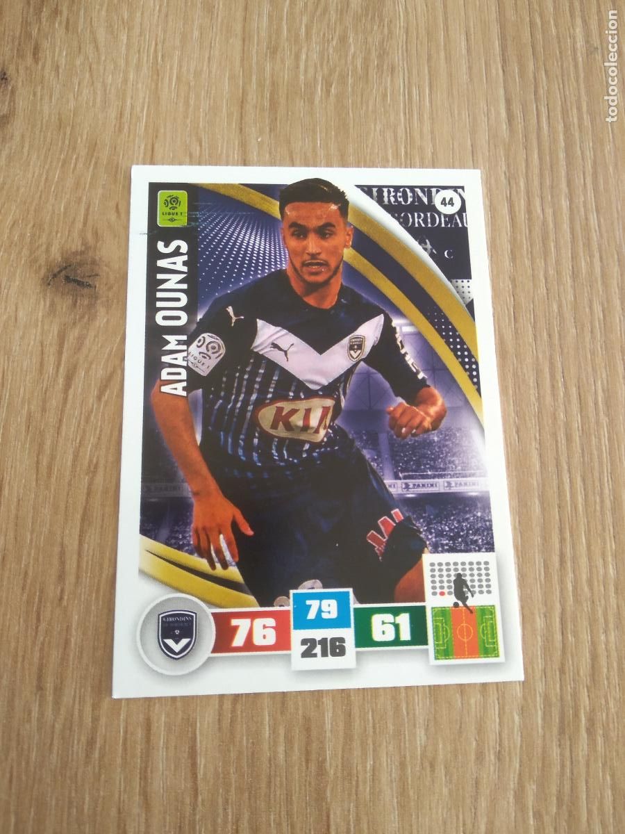 Cromos de F&uacute;tbol: 44 ADAM OUNAS GIRONDINS CROMO FUTBOL PANINI LIGA FRANCIA 2016-2017 FOOT LIGUE 1 ADRENALYN 16-17