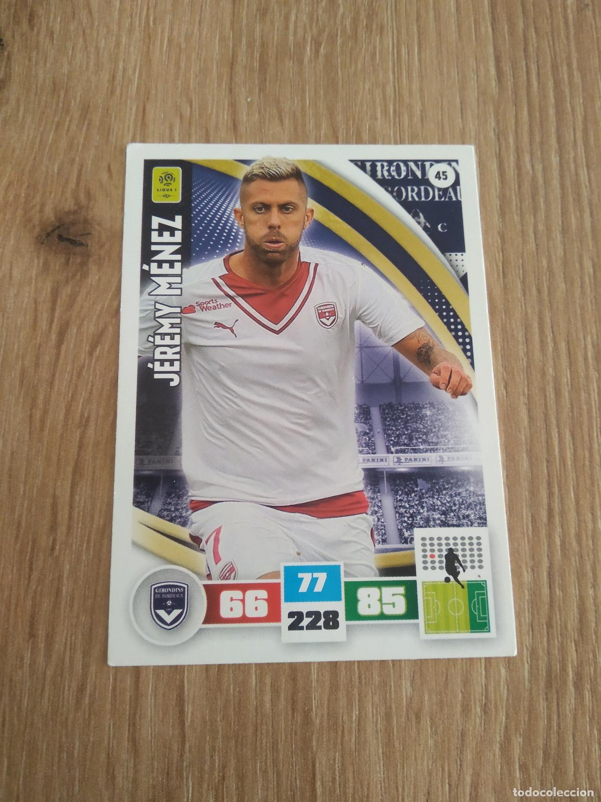 Cromos de F&uacute;tbol: 45 JEREMY MENEZ GIRONDINS CROMO FUTBOL PANINI LIGA FRANCIA 2016-2017 FOOT LIGUE 1 ADRENALYN 16-17