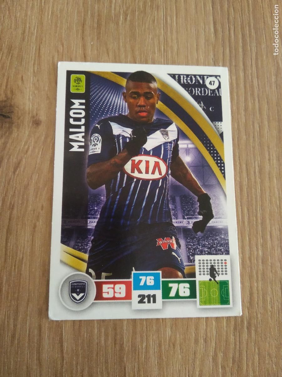 Cromos de F&uacute;tbol: 47 MALCOM GIRONDINS CROMO FUTBOL PANINI LIGA FRANCIA 2016-2017 FOOT LIGUE 1 ADRENALYN 16-17