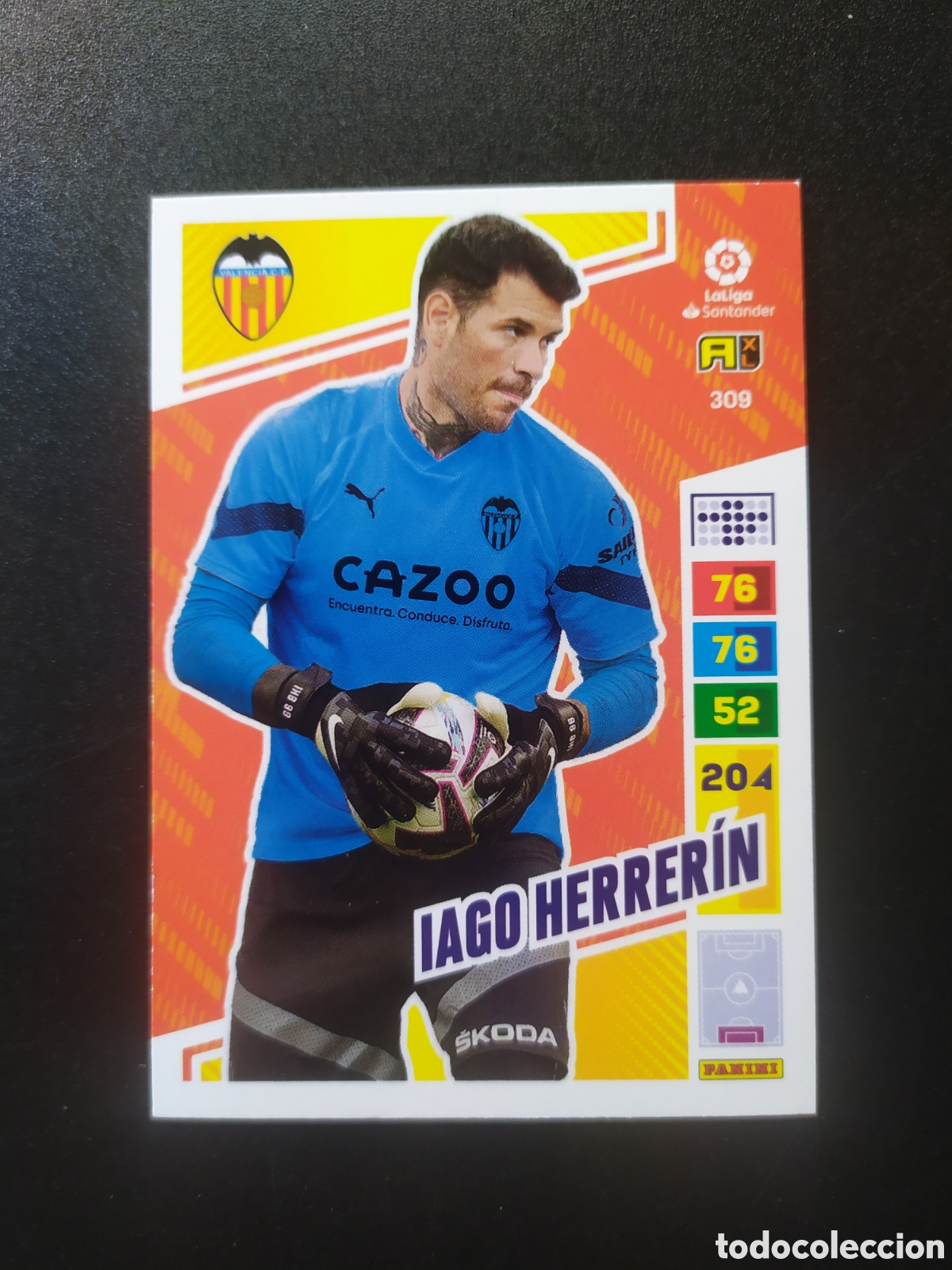 Football Stickers: Adrenalyn 2022 2023 22 23 panini Iago Herrerin n&deg; 309 Valencia