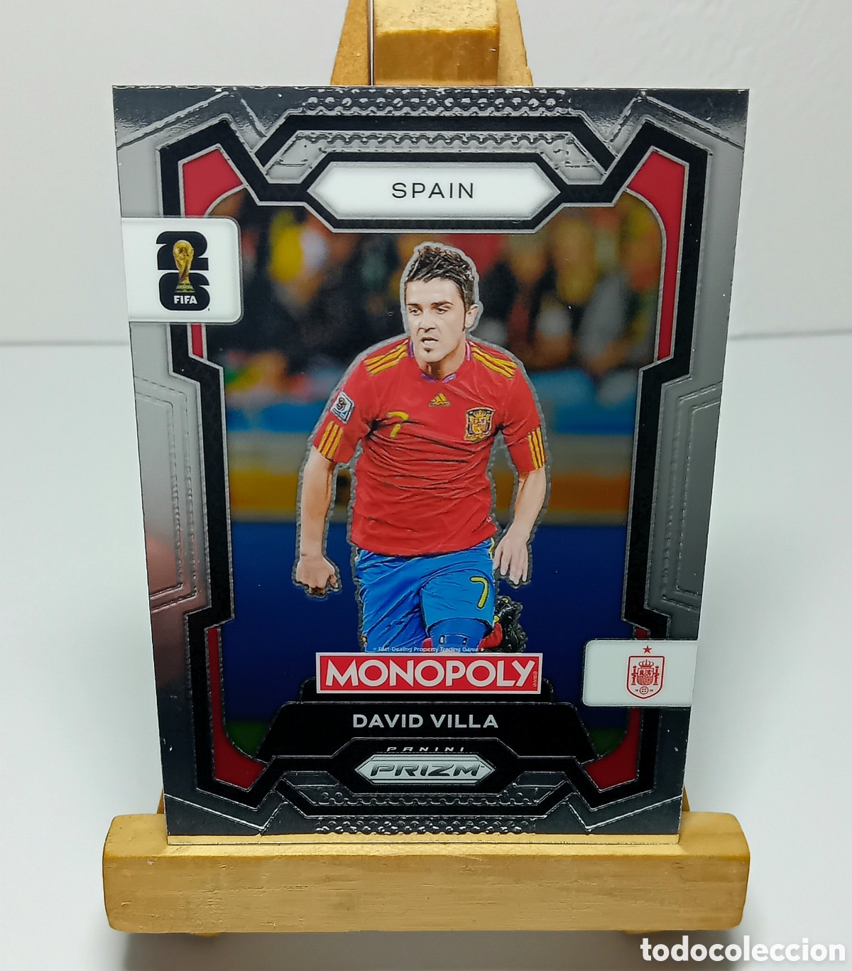 Football Stickers: DAVID VILLA 2026 ESPA&Ntilde;A MONOPOLY PRIZM PANINI N&deg;44.