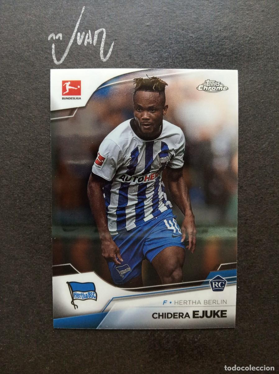 Football Stickers: N&ordm; 7 ROOKIE EJUKE HERTHA BERLIN SEVILLA 25 26 ⚽ TOPPS &reg; CHROME BUNDESLIGA 2022 2023 22 23 NUEVO