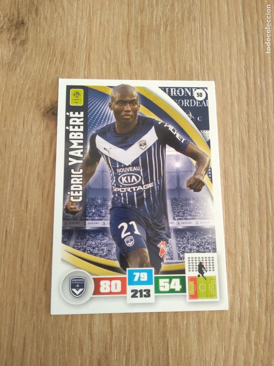 Cromos de F&uacute;tbol: 50 YAMBERE GIRONDINS CROMO FUTBOL PANINI LIGA FRANCIA 2016-2017 FOOT LIGUE 1 ADRENALYN 16-17