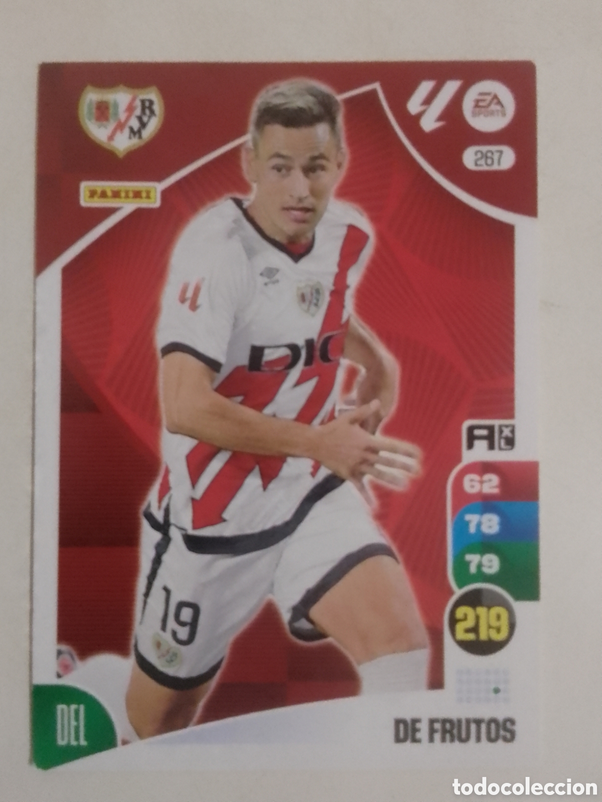 Cromos de F&uacute;tbol: Adrenalyn XL 2024-25 n&deg; 267 De Frutos &bull; Rayo Vallecano.
