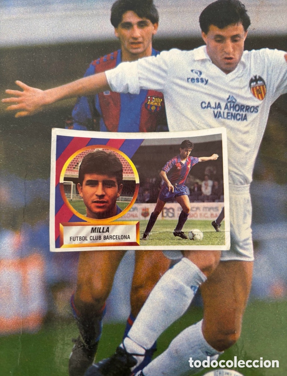 Cartes &agrave; collectionner de Football: MILLA COLOCA BARCELONA LIGA ESTE 88 89 RECUPERADO 1988 1989