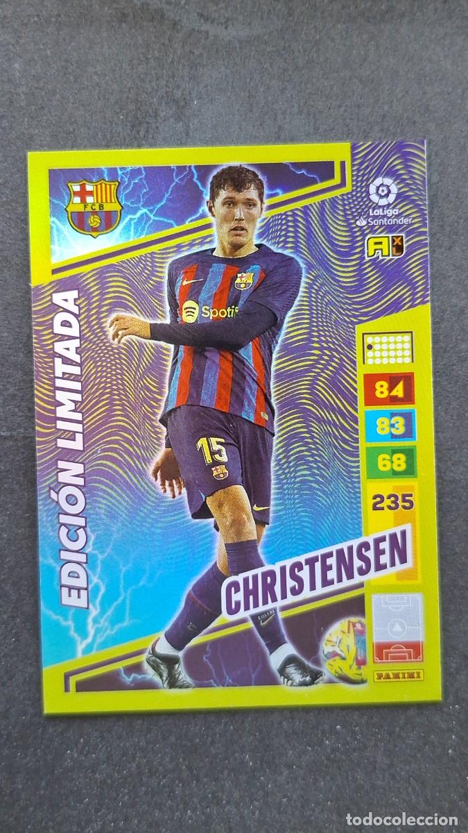 Cromos de F&uacute;tbol: L1 CHRISTENSEN F. C. BARCELONA EDICION LIMITADA ADRENALYN XL LIGA 2022/2023 22 23 PANINI