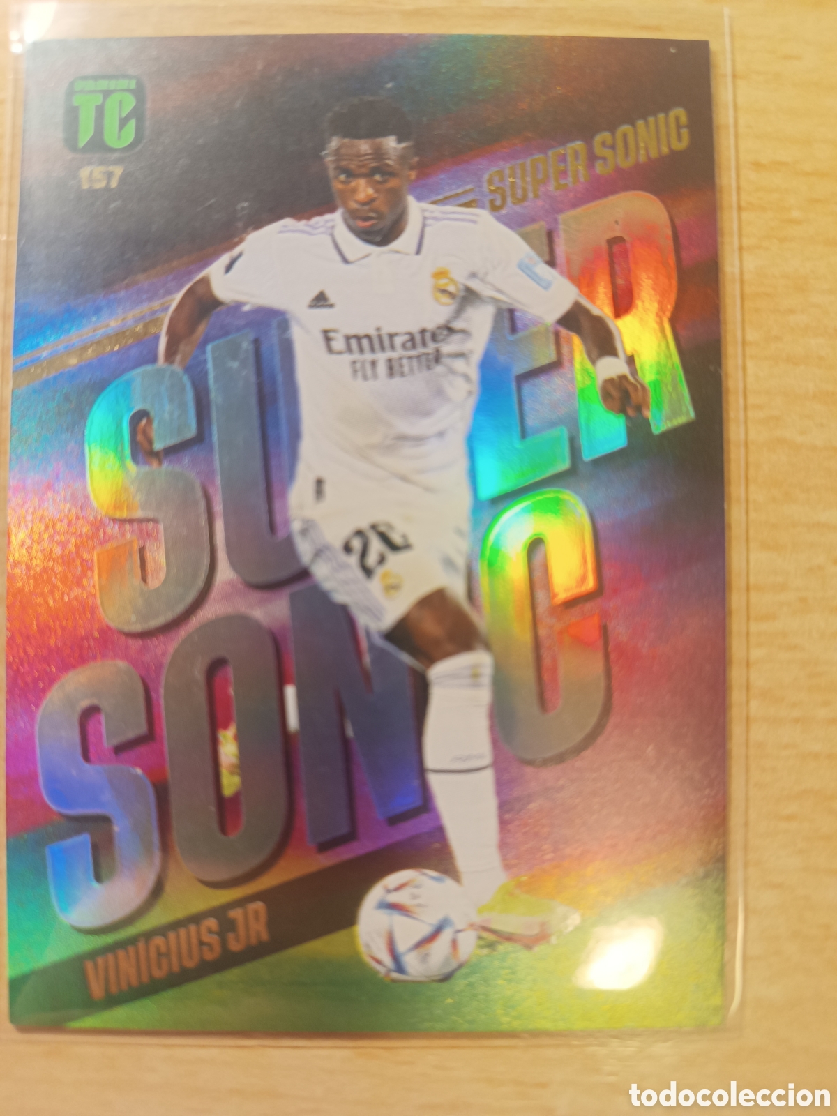 Cromos de F&uacute;tbol: 157 VINICIUS VINI JR SUPER SONG TOP CLASS REAL MADRID 2022 2023 PANINI 22 23