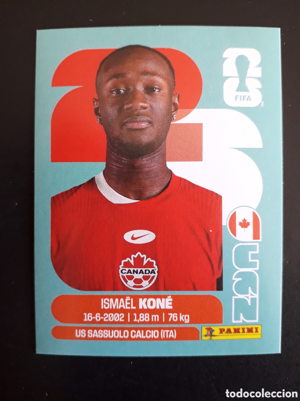 Cromos de F&uacute;tbol: KON&Eacute; CANAD&Aacute; CAN 11 MUNDIAL F&Uacute;TBOL 2026 FIFA WORLD CUP PANINI SIN PEGAR PEDIDO M&Iacute;NIMO 3&euro;.