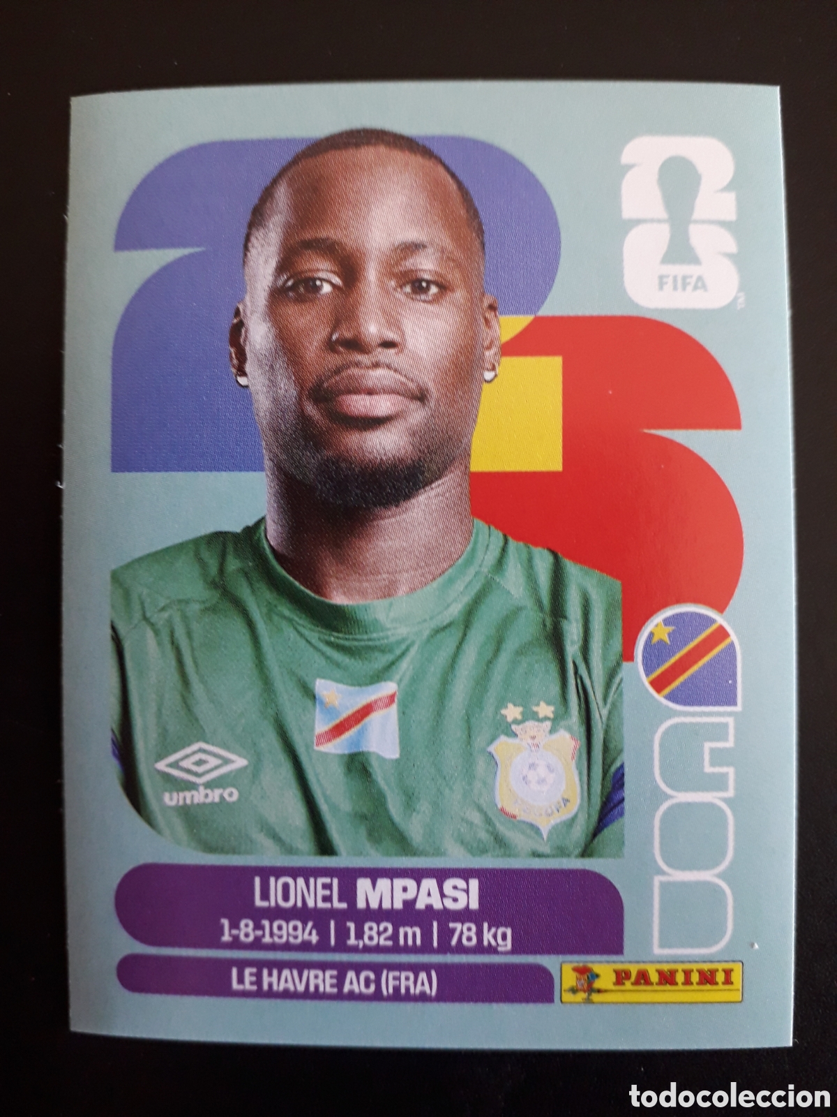 Cromos de F&uacute;tbol: MPASI CONGO COD 2 MUNDIAL F&Uacute;TBOL 2026 FIFA WORLD CUP PANINI SIN PEGAR PEDIDO M&Iacute;NIMO 3&euro;