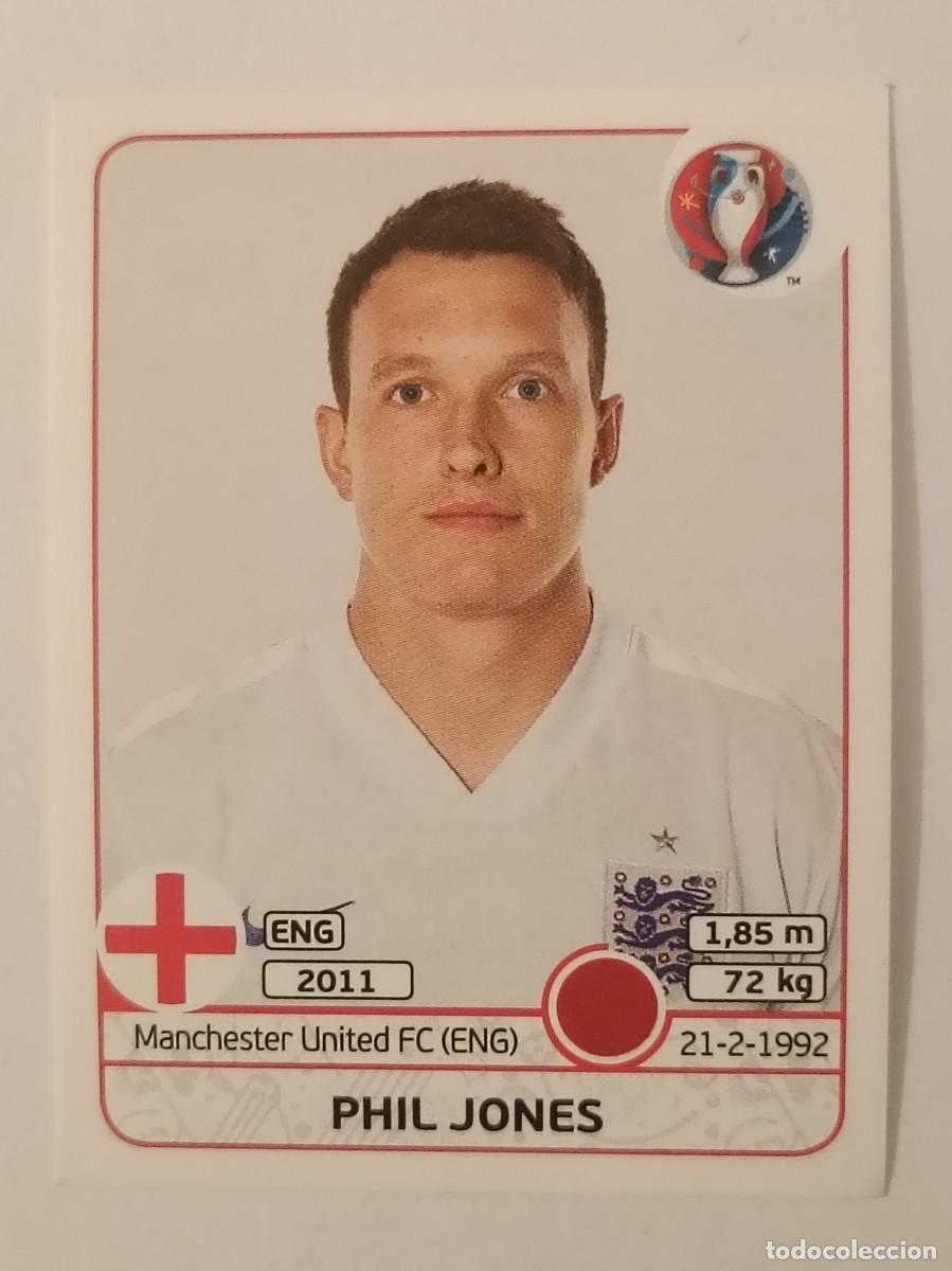 Cromos de F&uacute;tbol: #132 PHIL JONES (INGLATERRA) EURO FRANCIA 2016 PANINI