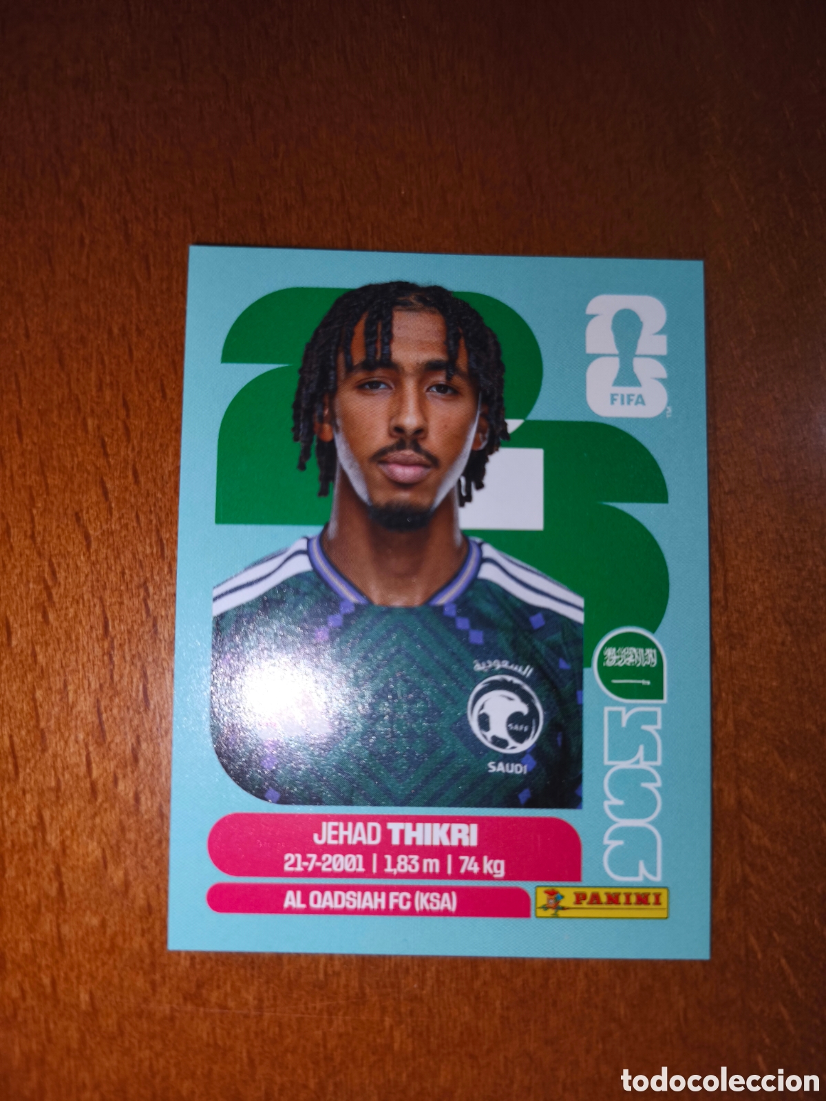 Cromos de F&uacute;tbol: KSA6 Jehad Thikri Fifa World Cup 2026 Arabia Saud&iacute;
