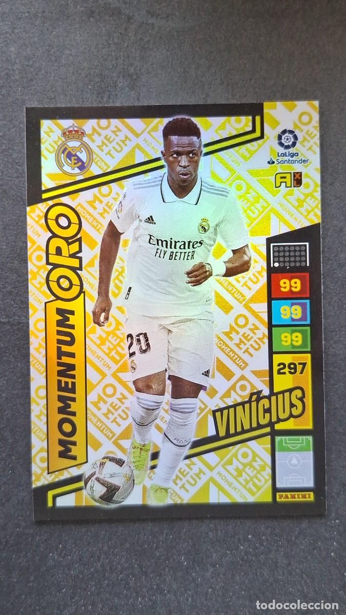 Cromos de F&uacute;tbol: L1 VINICIUS REAL MADRID MOMENTUM ORO ADRENALYN XL LIGA 2022/2023 22 23 PANINI
