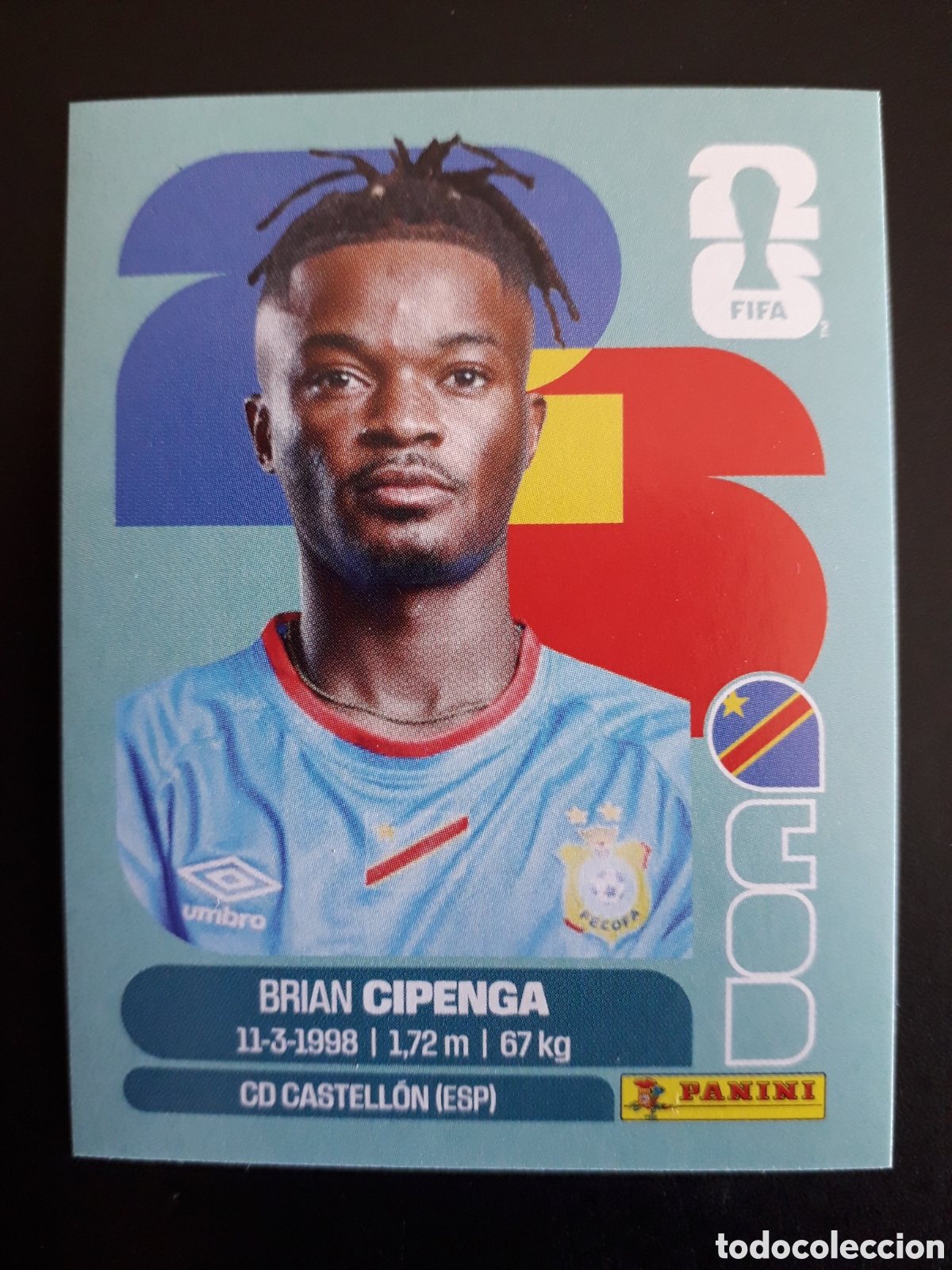Cromos de F&uacute;tbol: CIPENGA CONGO COD 17 MUNDIAL F&Uacute;TBOL 2026 FIFA WORLD CUP PANINI SIN PEGAR PEDIDO M&Iacute;NIMO 3&euro;