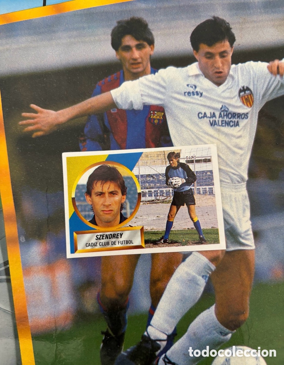 Cartes &agrave; collectionner de Football: FICHAJE 29 SZENDREI C&Aacute;DIZ LIGA ESTE 88 89 RECORTADO 1988 1989