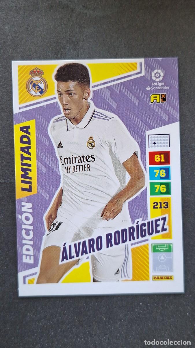 Cromos de F&uacute;tbol: L1 ALVARO RODRIGUEZ REAL MADRID EDICION LIMITADA ADRENALYN XL LIGA 2022/2023 22 23 PANINI