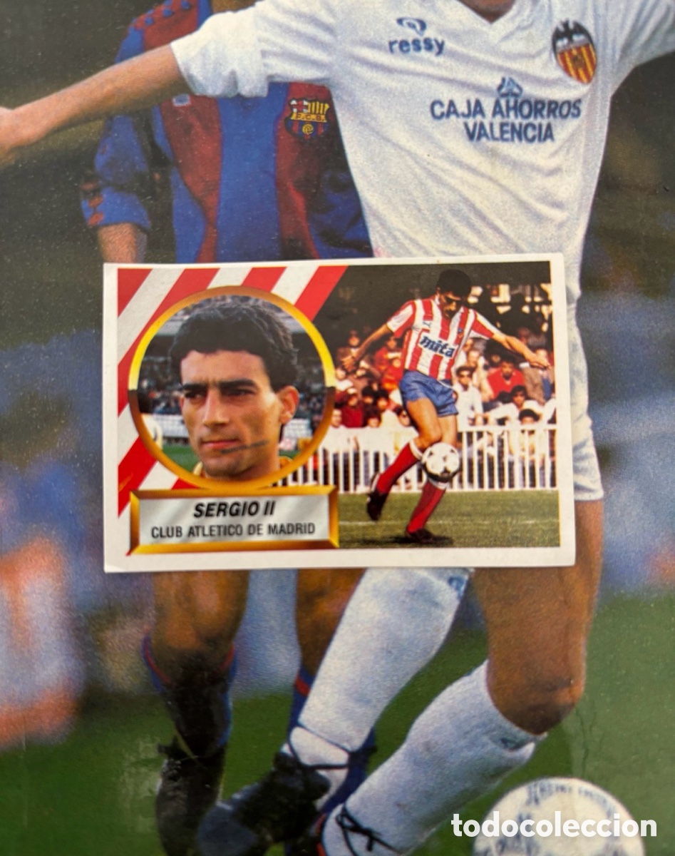 Cartes &agrave; collectionner de Football: SERGIO II FICHAJE 33 AT MADRID LIGA ESTE 88 89 RECORTADO