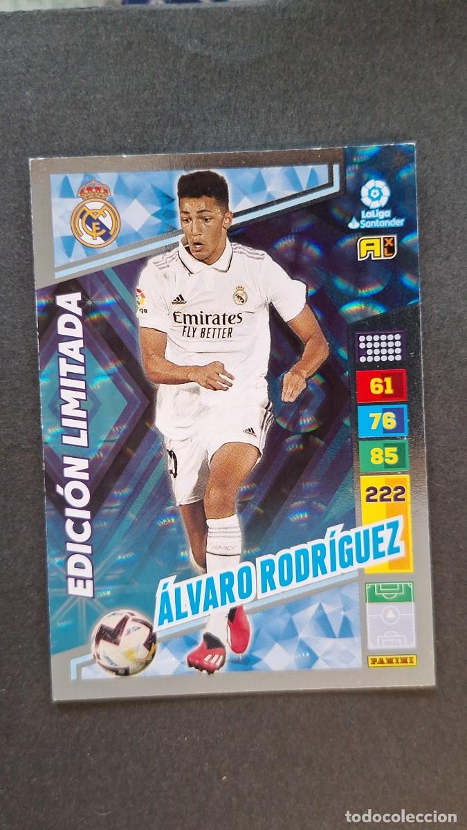 Cromos de F&uacute;tbol: L1 ALVARO RODRIGUEZ REAL MADRID EDICION LIMITADA ADRENALYN XL LIGA 2022/2023 22 23 PANINI