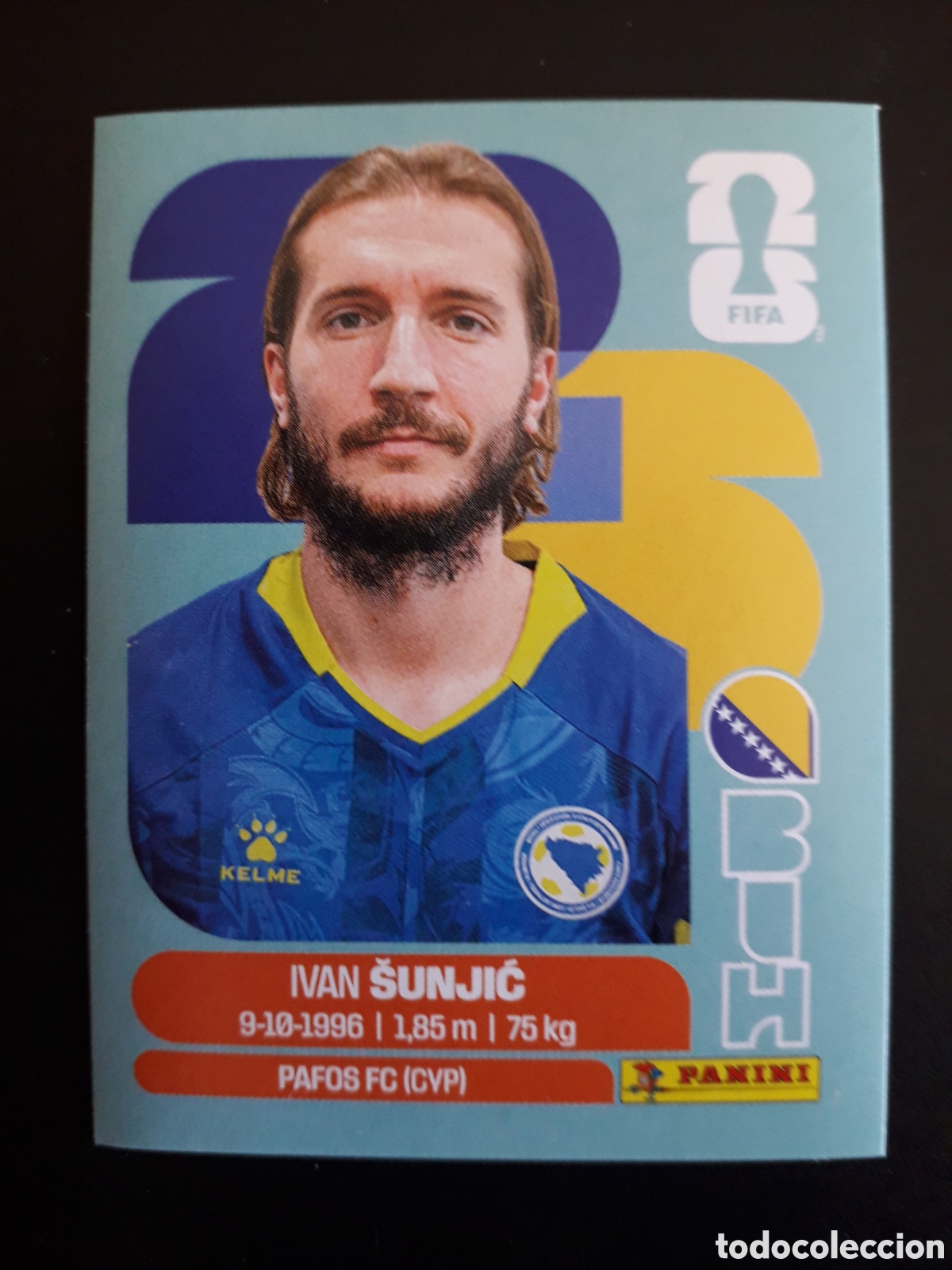 Cromos de F&uacute;tbol: &Scaron;UNJIĆ BOSNIA HERCEGOVINA BIH 11 MUNDIAL F&Uacute;TBOL 2026 FIFA WORLD CUP PANINI SIN PEG PEDIDO M&Iacute;NIMO 3&euro;