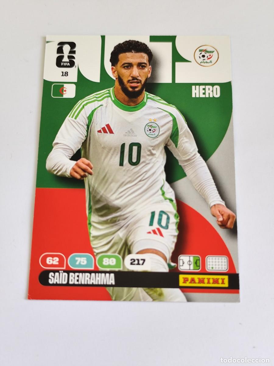 Cartes &agrave; collectionner de Football: FIFA WORLD CUP 2026 PANINI ADRENALYN XL 18 SA&Iuml;D BENRAHMA - HERO IRAN