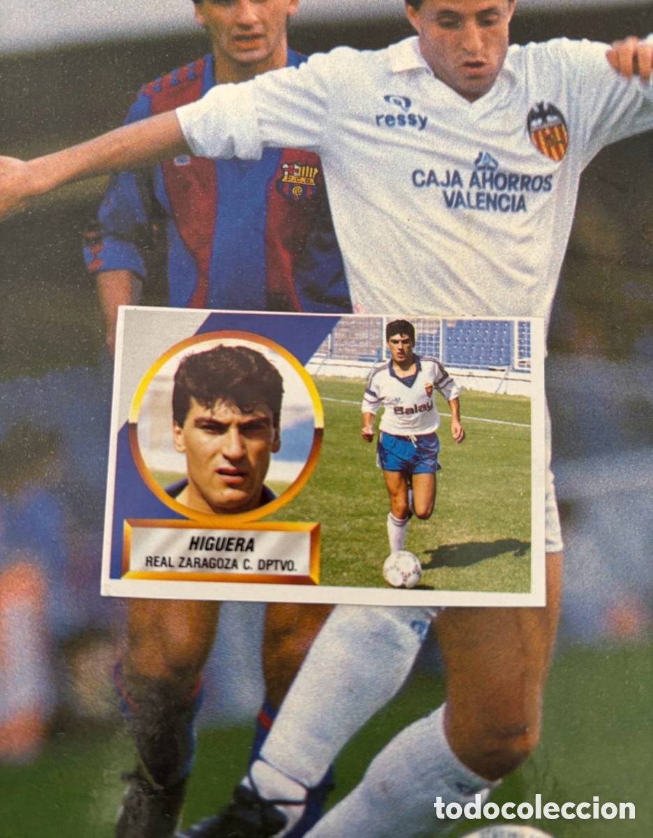 Cartes &agrave; collectionner de Football: HIGUERA ZARAGOZA LIGA ESTE 88 89 DESPEGADO 1988 1889