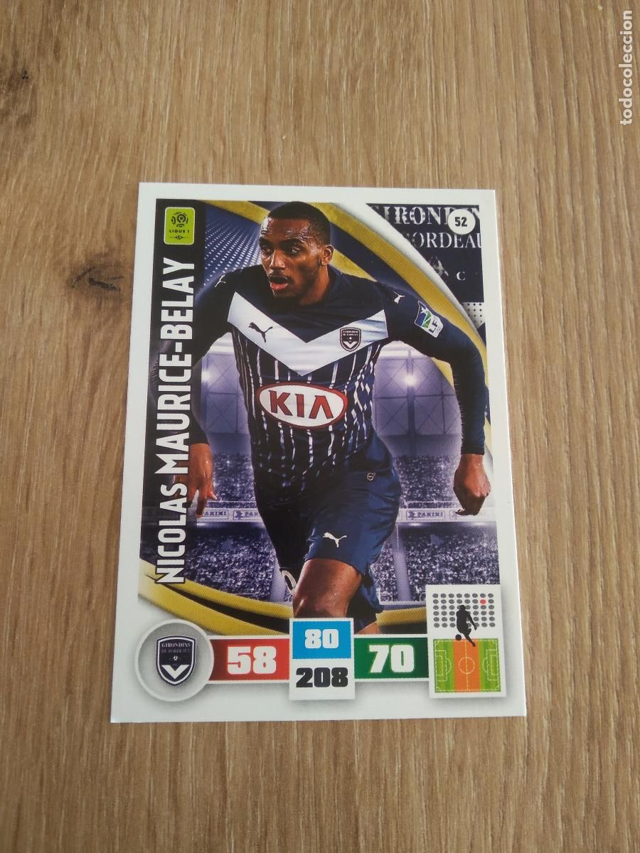 Cromos de F&uacute;tbol: 52 MAURICE-BELAY GIRONDINS CROMO FUTBOL PANINI LIGA FRANCIA 2016-2017 FOOT LIGUE 1 ADRENALYN 16-17
