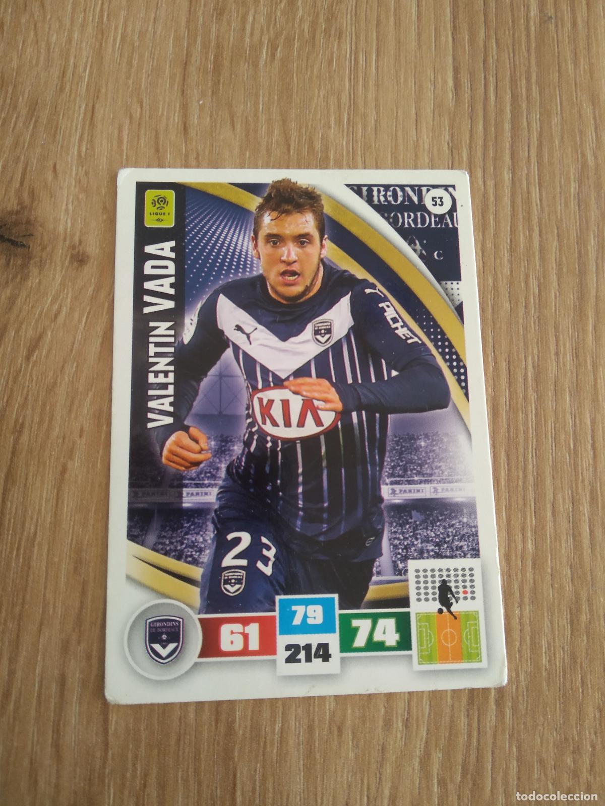 Cromos de F&uacute;tbol: 53 VALENTIN VADA GIRONDINS CROMO FUTBOL PANINI LIGA FRANCIA 2016-2017 FOOT LIGUE 1 ADRENALYN 16-17