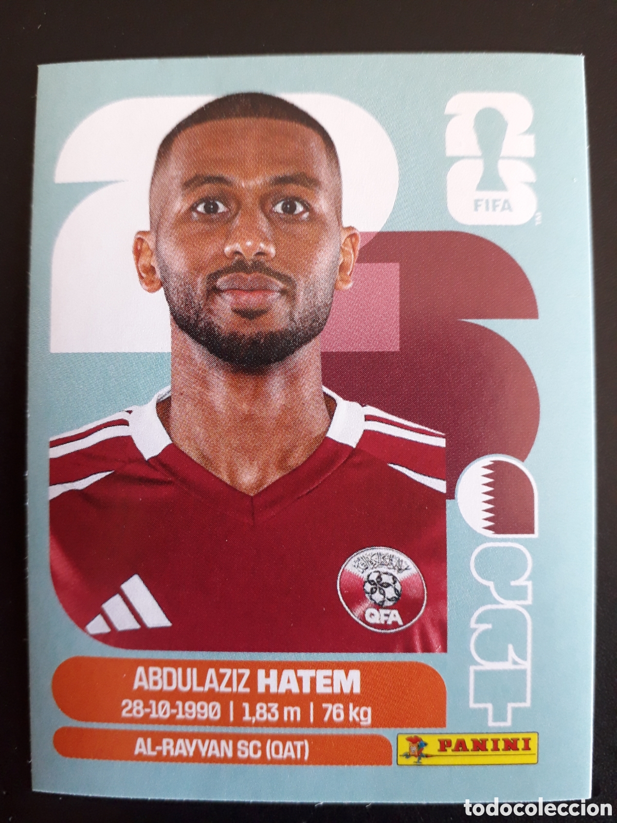 Cromos de F&uacute;tbol: HATEM QATAR QAT 15 MUNDIAL F&Uacute;TBOL 2026 FIFA WORLD CUP PANINI SIN PEGAR PEDIDO M&Iacute;NIMO 3&euro;