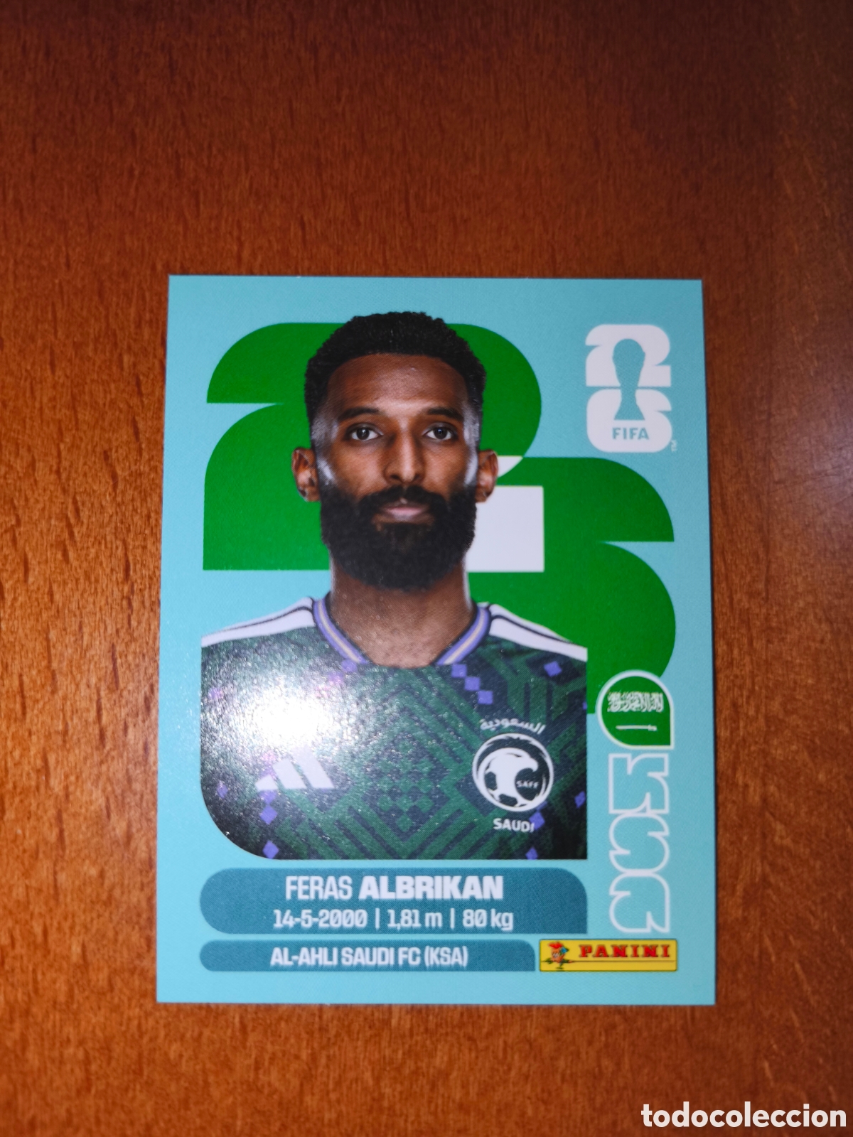 Cromos de F&uacute;tbol: KSA18 Feras Albrikan Fifa World Cup 2026 Arabia Saud&iacute;