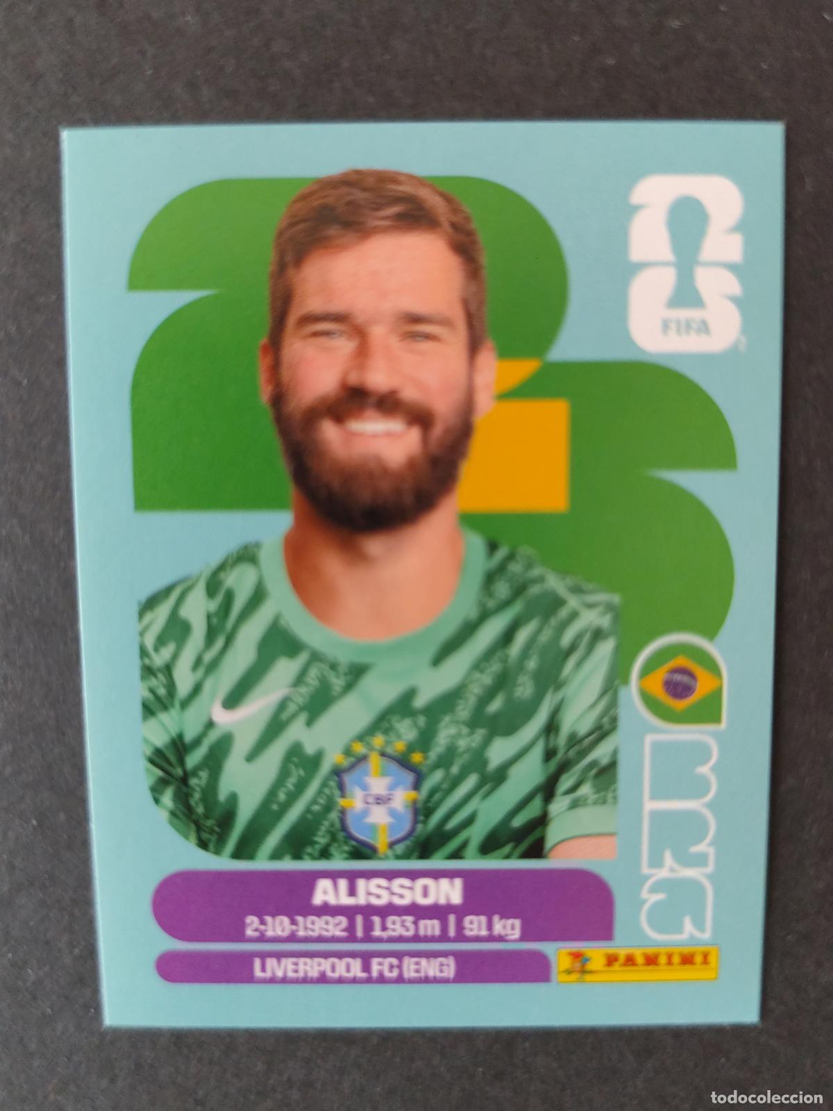 Cromos de F&uacute;tbol: BRA2 ALISSON 2 BRASIL MUNDIAL FIFA WORLD CUP 2026 STICKER PANINI SIN PEGAR