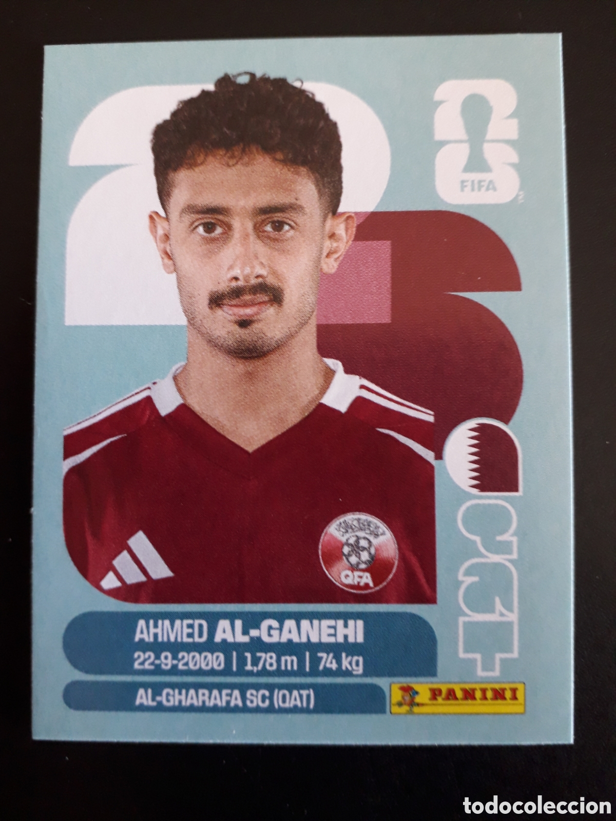 Cromos de F&uacute;tbol: AL GANEHI QATAR QAT 19 MUNDIAL F&Uacute;TBOL 2026 FIFA WORLD CUP PANINI SIN PEGAR PEDIDO M&Iacute;NIMO 3&euro;