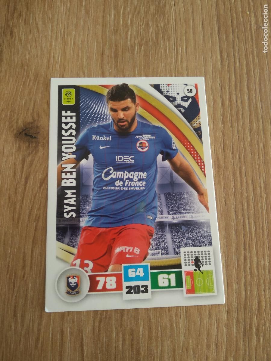 Cromos de F&uacute;tbol: 58 BEN YOUSSEF CAEN CROMO FUTBOL PANINI LIGA FRANCIA 2016-2017 FOOT LIGUE 1 ADRENALYN 16-17