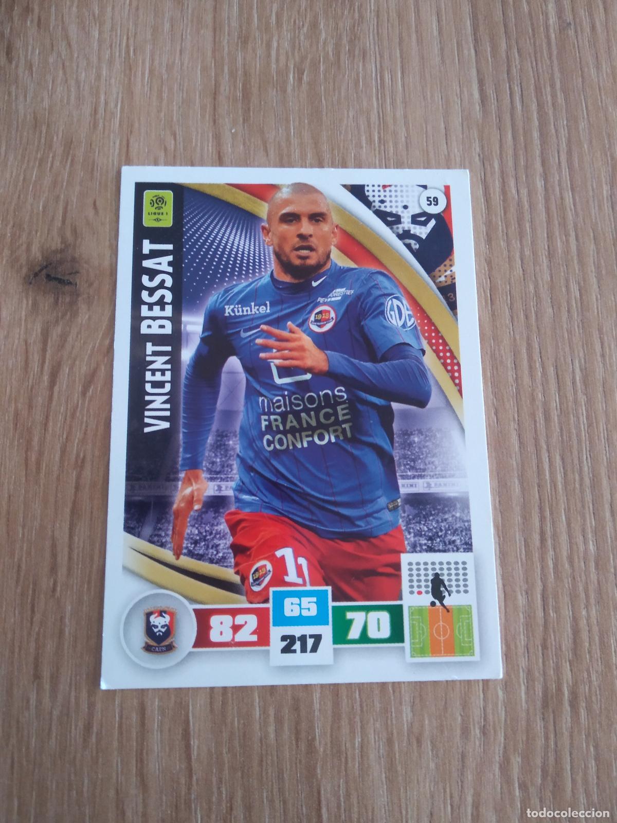 Cromos de F&uacute;tbol: 59 VINCENT BESSAT CAEN CROMO FUTBOL PANINI LIGA FRANCIA 2016-2017 FOOT LIGUE 1 ADRENALYN 16-17