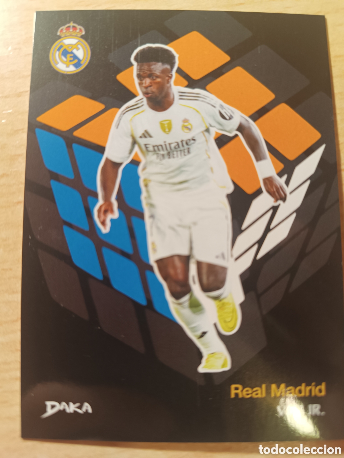 Cromos de F&uacute;tbol: GC 2 VINICIUS VINI JR DAKA AUDIENCE REAL MADRID 2025 2026 25 26 CUBO DE RUBIK