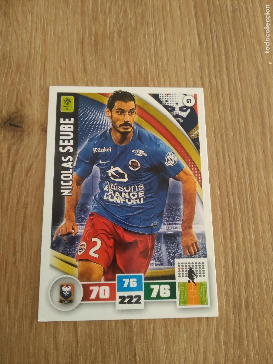 Cromos de F&uacute;tbol: 61 NICOLAS SEUBE CAEN CROMO FUTBOL PANINI LIGA FRANCIA 2016-2017 FOOT LIGUE 1 ADRENALYN 16-17