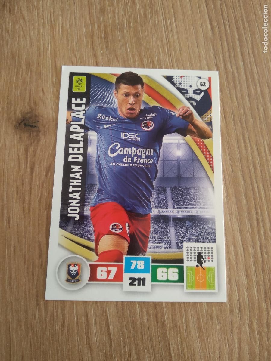Cromos de F&uacute;tbol: 62 DELAPLACE CAEN CROMO FUTBOL PANINI LIGA FRANCIA 2016-2017 FOOT LIGUE 1 ADRENALYN 16-17