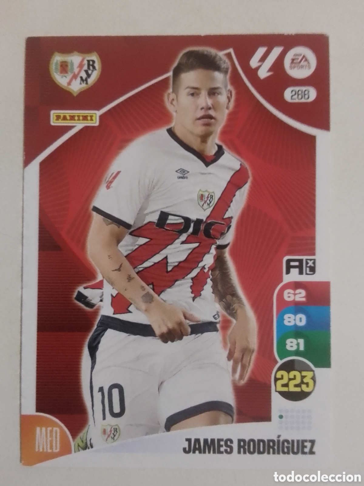 Cromos de F&uacute;tbol: Adrenalyn XL 2024-25 n&deg; 266 James Rodr&iacute;guez &bull; Rayo Vallecano.