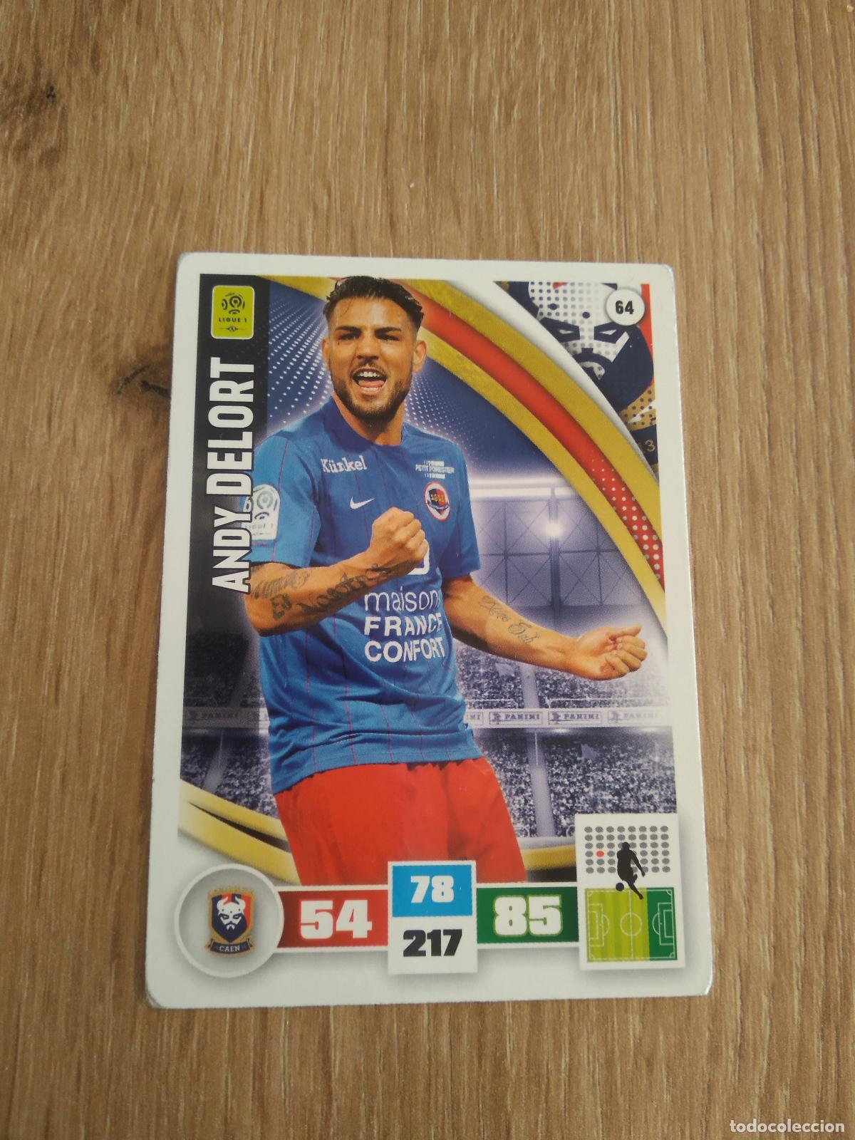 Cromos de F&uacute;tbol: 64 ANDY DELORT CAEN CROMO FUTBOL PANINI LIGA FRANCIA 2016-2017 FOOT LIGUE 1 ADRENALYN 16-17
