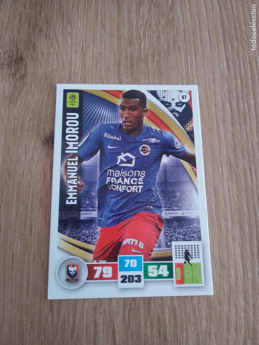 Cromos de F&uacute;tbol: 67 EMMANUEL IMOROU CAEN CROMO FUTBOL PANINI LIGA FRANCIA 2016-2017 FOOT LIGUE 1 ADRENALYN 16-17