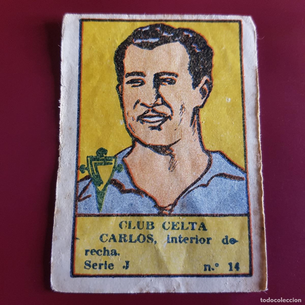 Cromos de F&uacute;tbol: VALENCIANA - DEPORTES E INSTRUCCION 1941 - 41 - CELTA - SERIE J - CARLOS 14 - RECUPERADO