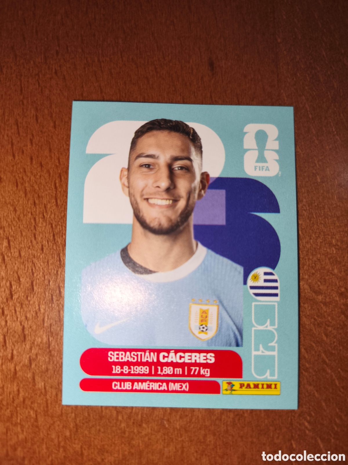 Cartes &agrave; collectionner de Football: URU6 Sebasti&aacute;n C&aacute;ceres Fifa World Cup 2026 Uruguay