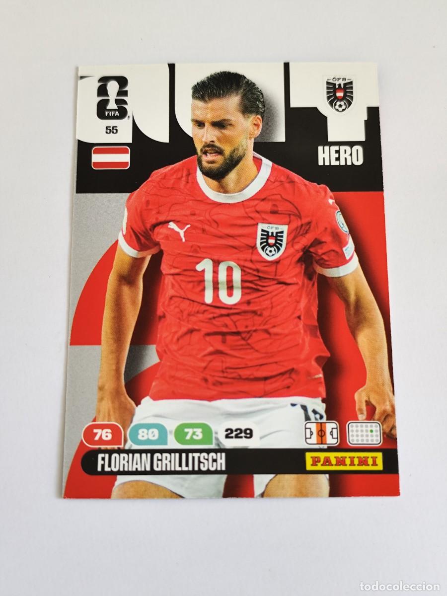Cartes &agrave; collectionner de Football: FIFA WORLD CUP 2026 PANINI ADRENALYN XL 55 FLORIAN GRILLITSCH - HERO AUSTRIA