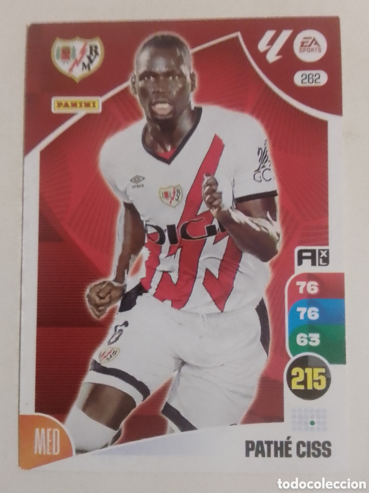Cromos de F&uacute;tbol: Adrenalyn XL 2024-25 n&deg; 262 Path&eacute; Ciss &bull; Rayo Vallecano.